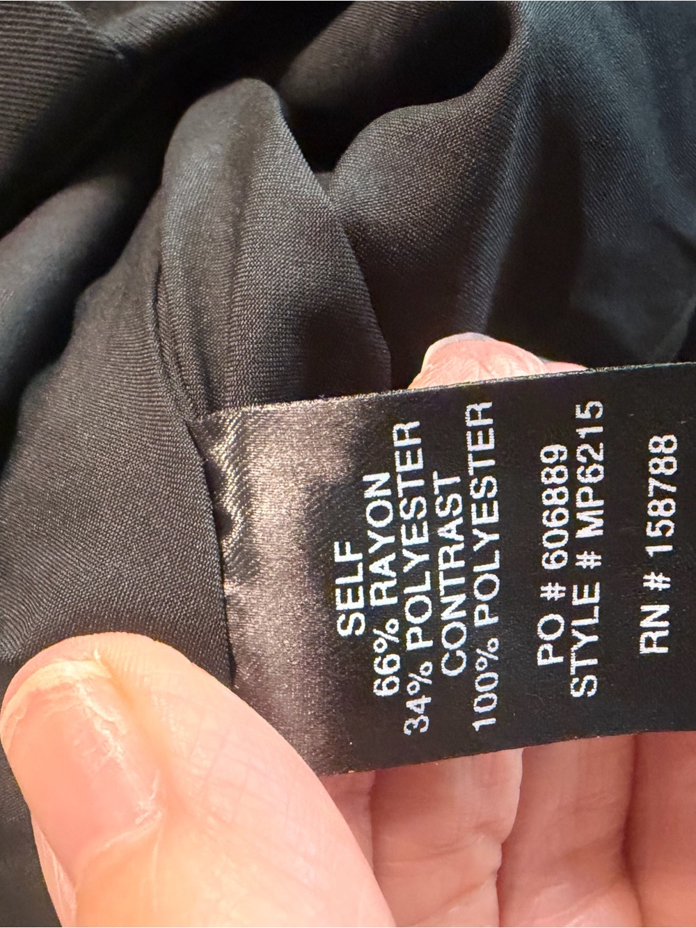 Black Pleated Skort with A-Line Shape - Picture 6 of 8
